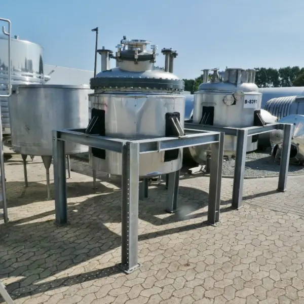 1150 Liter heiz-/kühlbarer Druckbehälter aus V4A