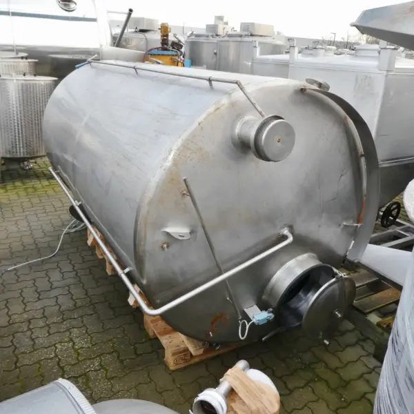 3500 Liter heiz-/kühlbarer Behälter aus V4A