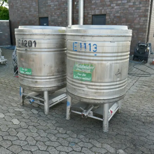 Serbatoio da 800 litri in acciaio inox 304