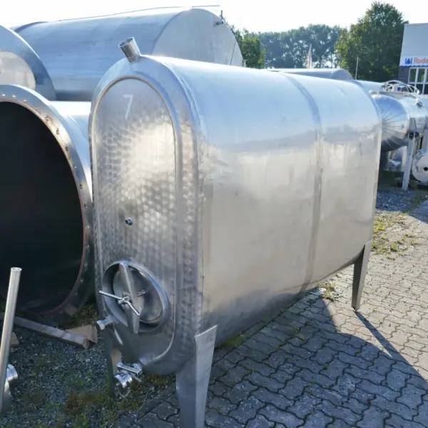 2000 Liter ovaler Behälter aus V2A