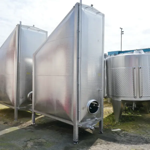 7400 Liter rectangular tank, Aisi 304