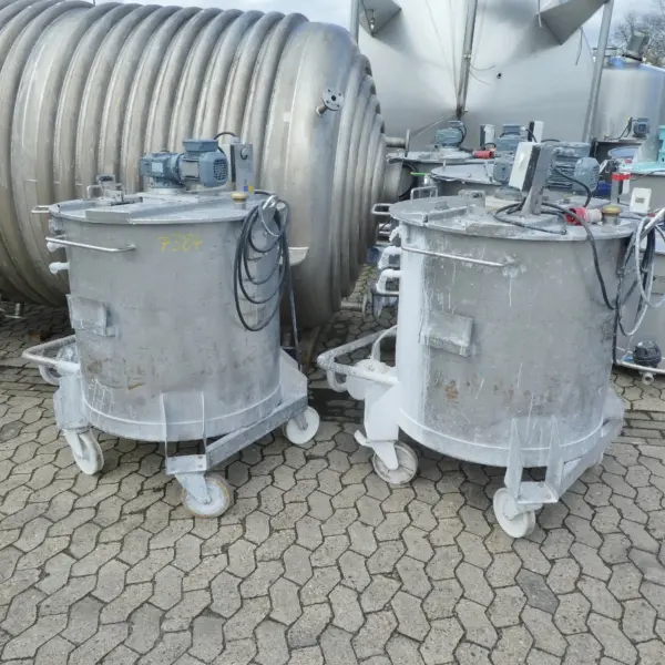 500 Liter heiz-/kühlbarer Behälter aus V2A