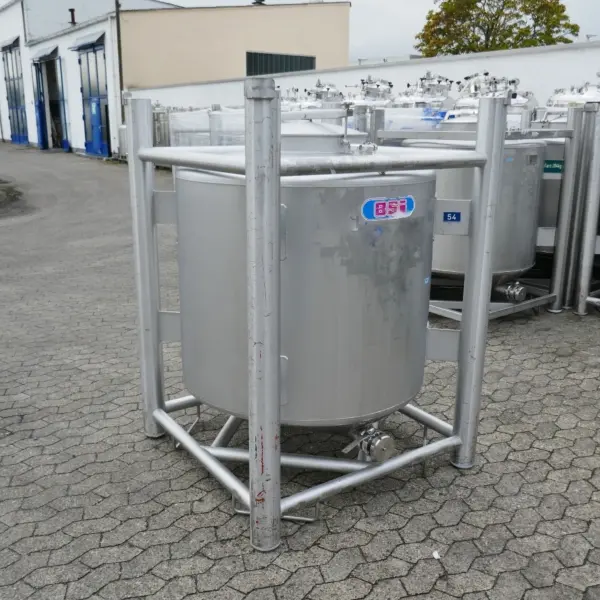 1000 Liter Pharma-Container aus V4A