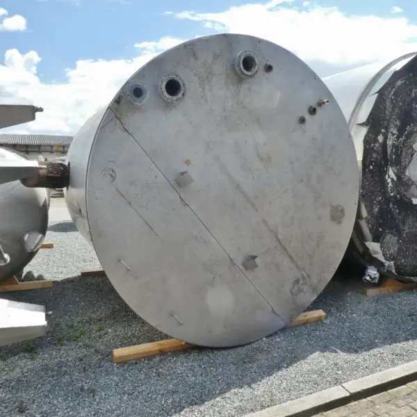 20000 Liter Mischbehälter mit seitlichem 16 kW Ystral Leitstrahlmischer