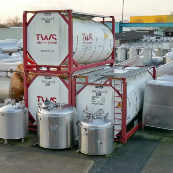 25000 liter ISO tank container / heat-/coolable pressure tank, Aisi 316