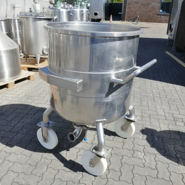330 Liter fahrbarer Behälter aus V4A