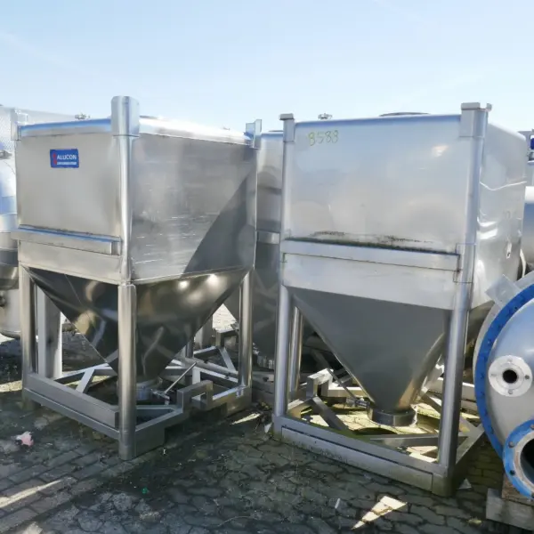 1950 Liter Schüttgutcontainer aus V4A