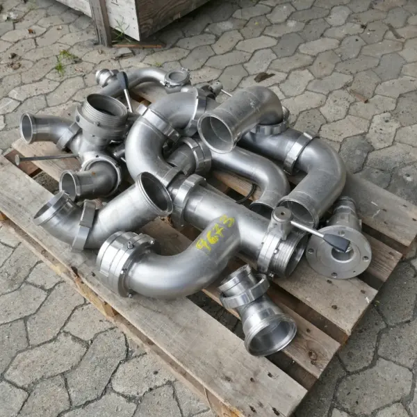 Raccordi di uscita e tubi in acciaio inox 304 (DN100 DIN11851)