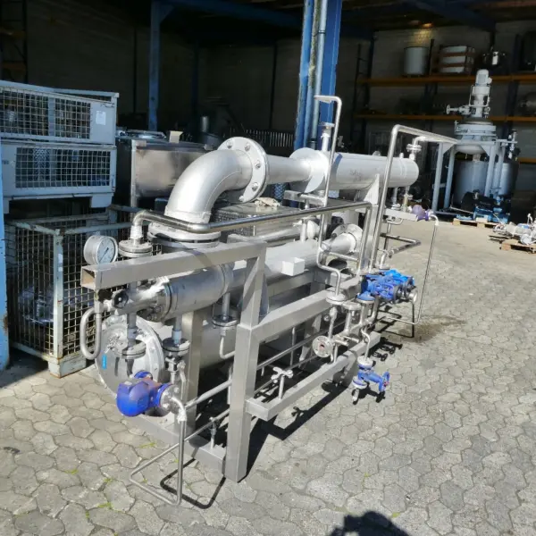 Pompa per vuoto a getto di vapore multistadio GEA in acciaio inox 304