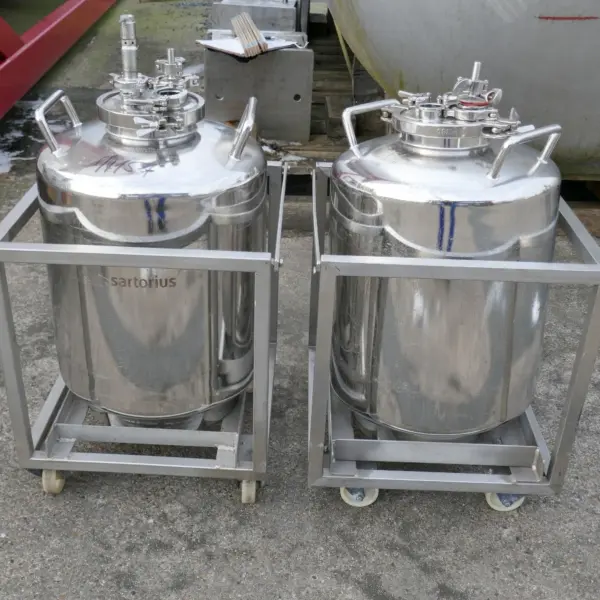 Recipiente a presión móvil de 50 litros fabricado en acero inoxidable 316