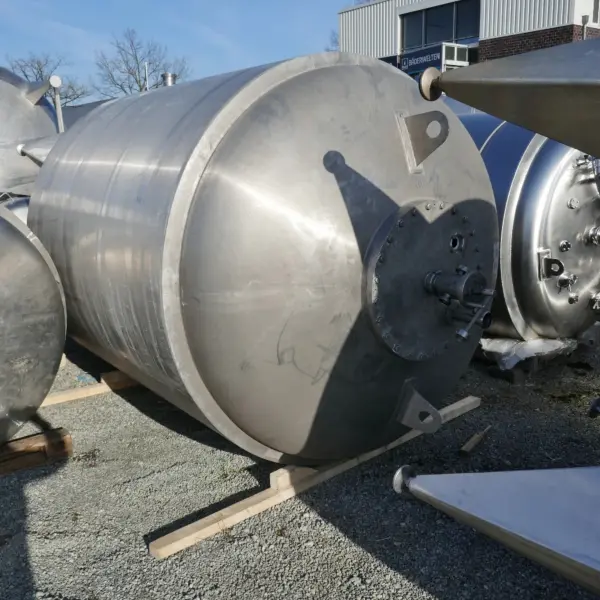 7500 Liter isolierter Druckbehälter aus V2A