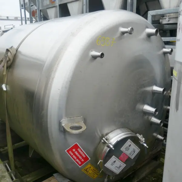 3660 Liter Druckbehälter aus V4A