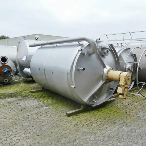 10000 liter agitator tank with paddle stirrer, Aisi 304