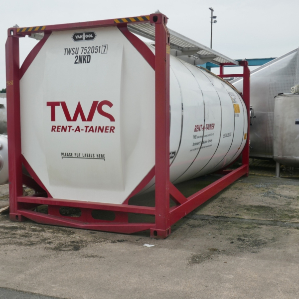 25000 liter ISO tank container / heat-/coolable pressure tank, Aisi 316