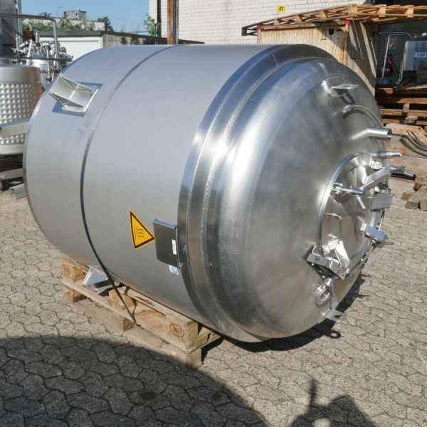 2400 Liter isolierter Druckbehälter (Steriltank) aus V4A