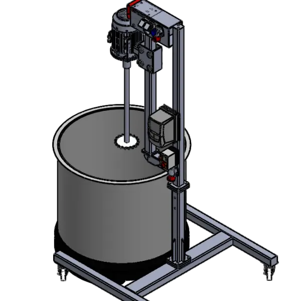 Supporto in acciaio inox con miscelatore dissolutore per SDE Flexmix 