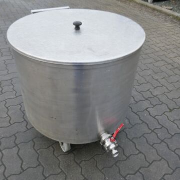 300 Liter fahrbarer Behälter aus V2A