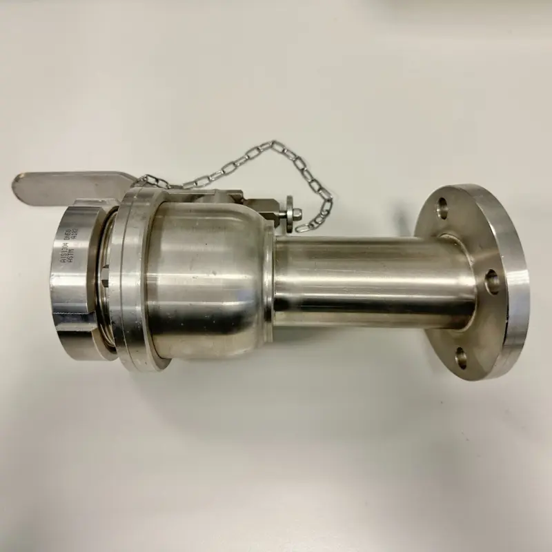 DN50 ball valve, Aisi 304 with stainless steel cap