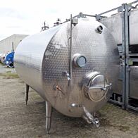 8000 Liter isolierter Rührwerksbehälter aus V2A mit Propellerrührwerk