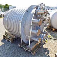 2250 Liter heiz-/kühlbarer Druckbehälter aus V4A