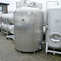 2400 liter heat-/coolable tank, Aisi 304