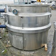 2911 liter heat-/coolable pressure vessel (Becomix), Aisi 316 with anchor agitator
