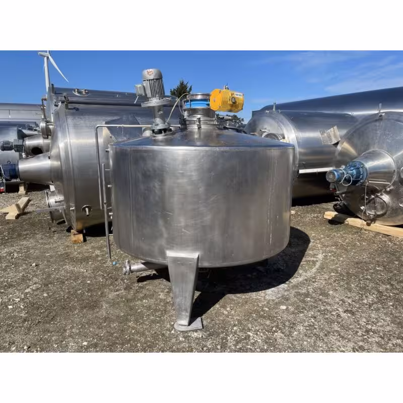 2200 Liter Rührwerksbehälter aus V2A