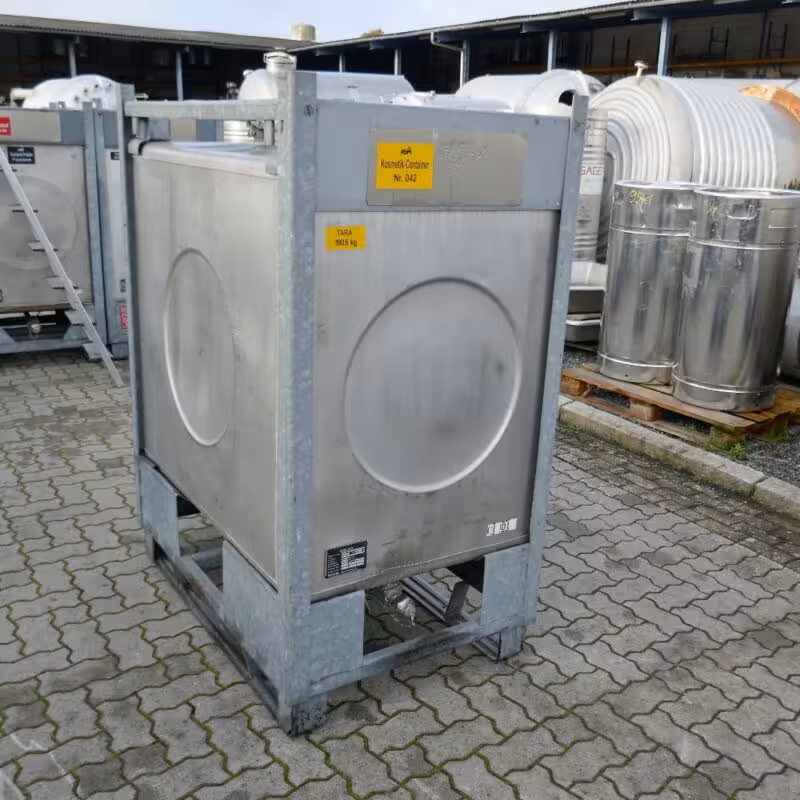Serbatoio da 1000 litri in acciaio inox 316