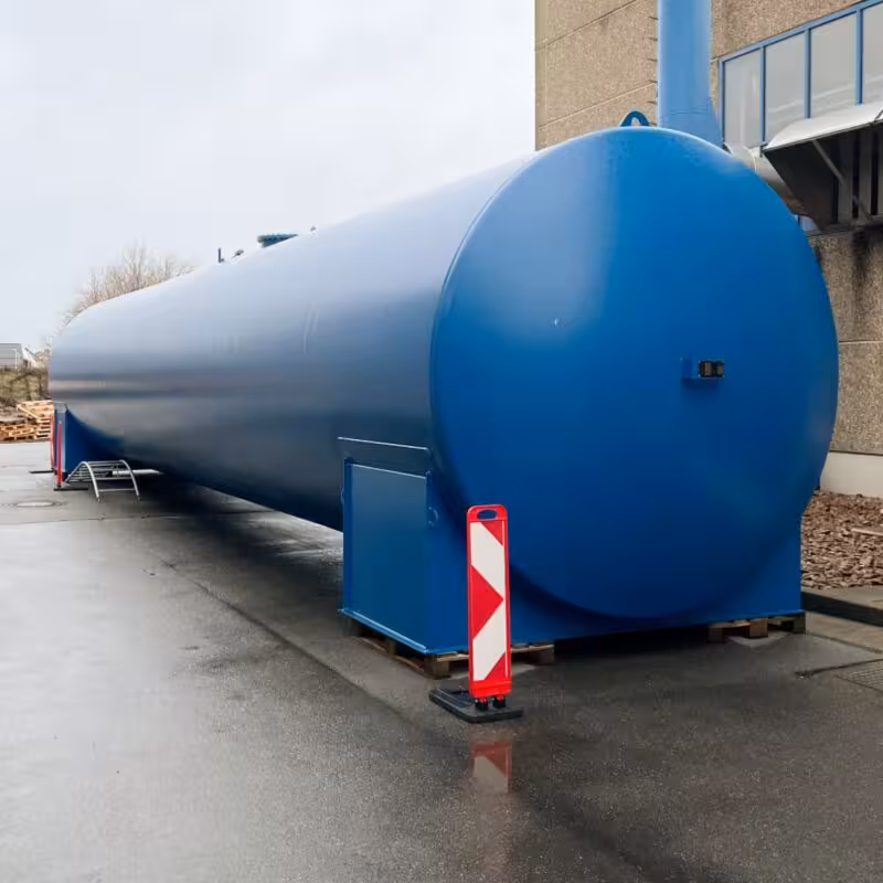 100000 Liter doppelwandige Heizöltankanlage aus Stahl (S235JR)