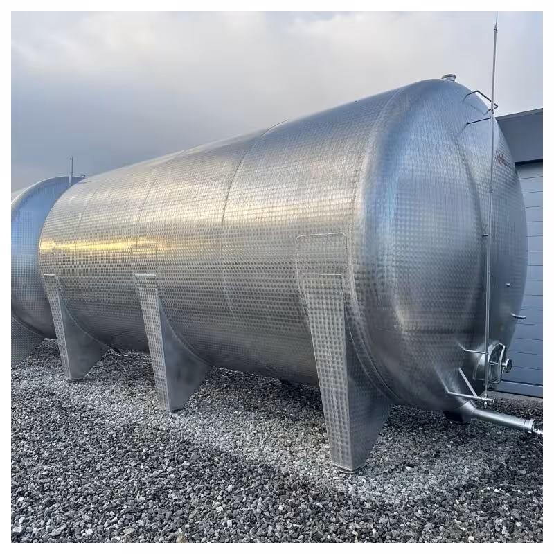 48000 Liter horizontaler Lagertank aus V2A