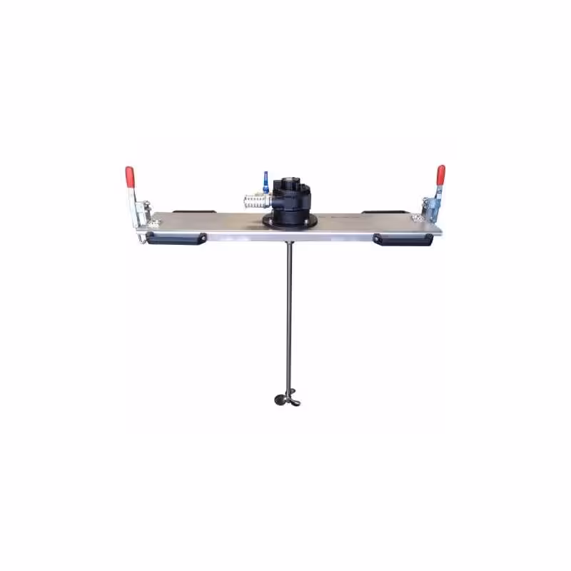Pneumatic IBC agitator / container mixer with pneumatic drive and propeller stirrer