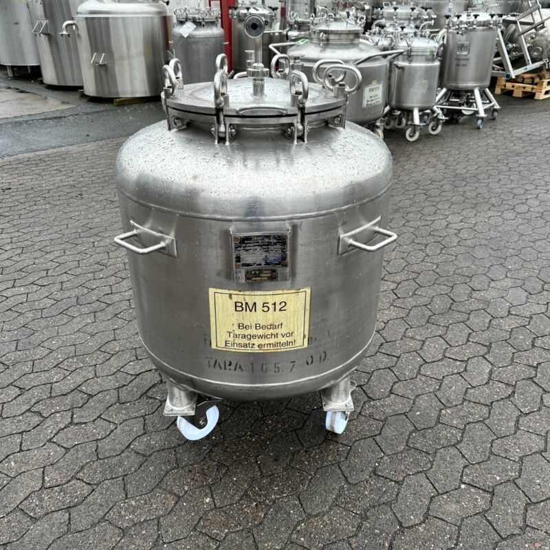 Serbatoio a pressione mobile da 524 litri in acciaio inox 304