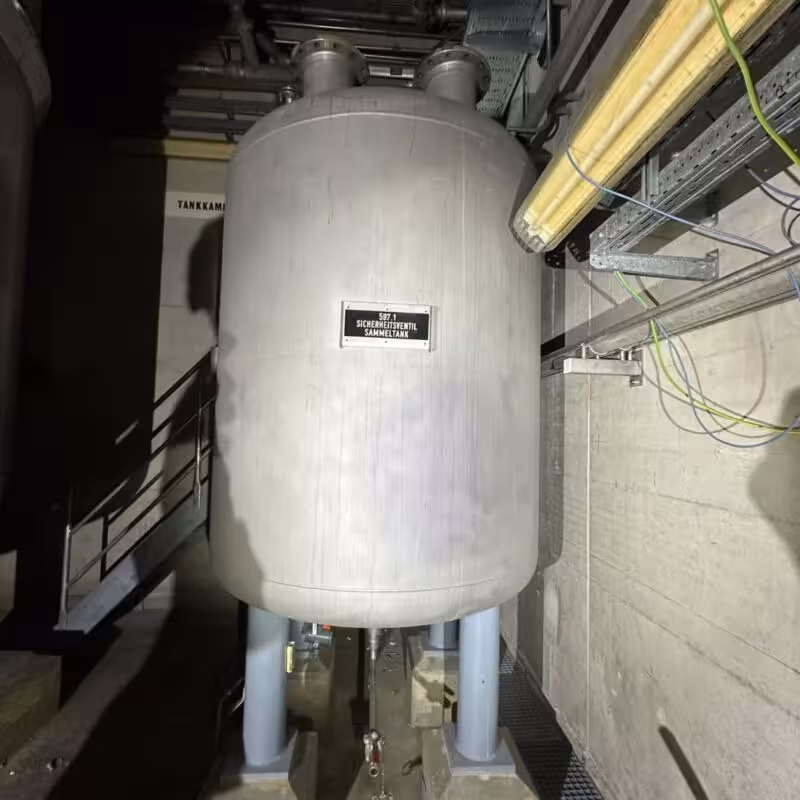4150 Liter Druckbehälter aus V4A