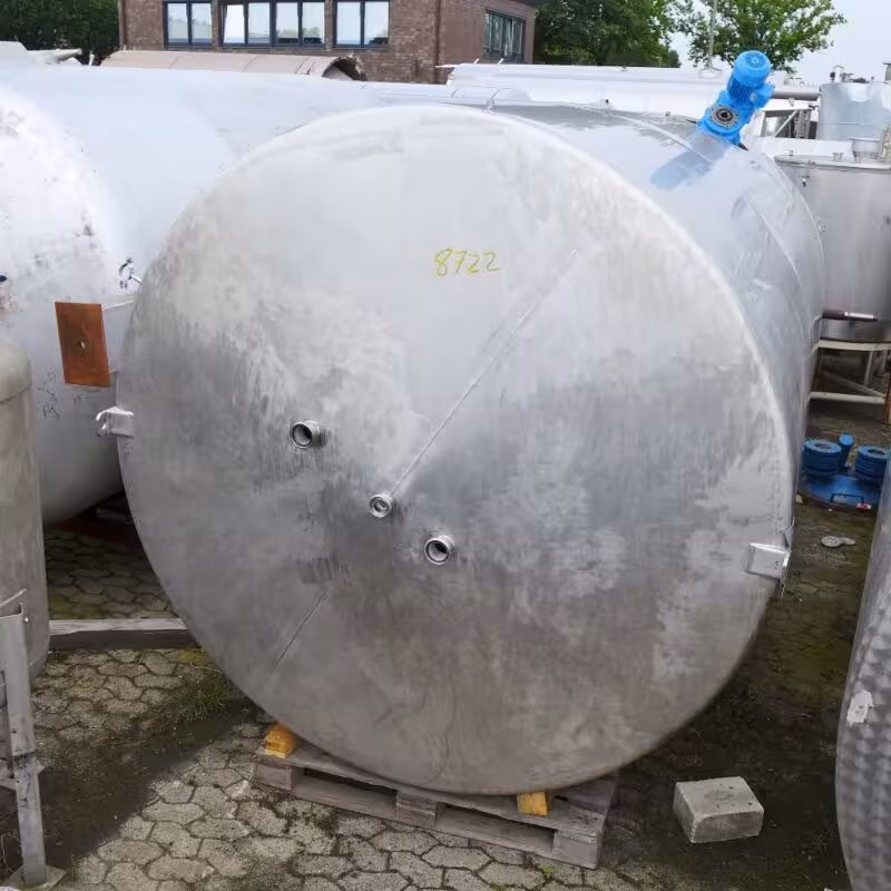 13000 Liter Rührwerksbehälter aus V2A 