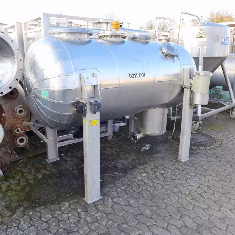 1600 Liter isolierter Druckbehälter aus V4A