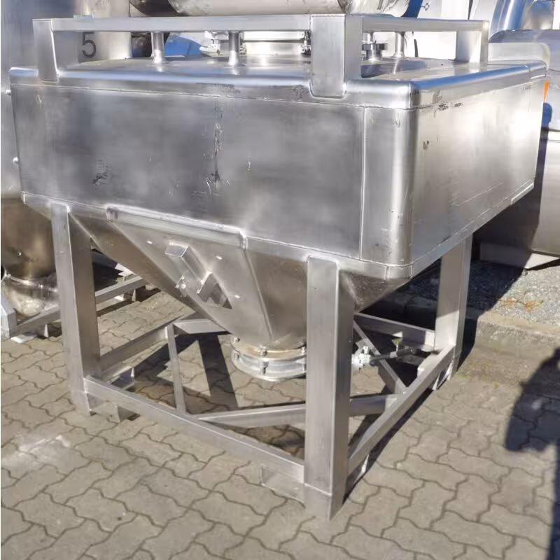 1670 Liter Schüttcontainer aus V2A