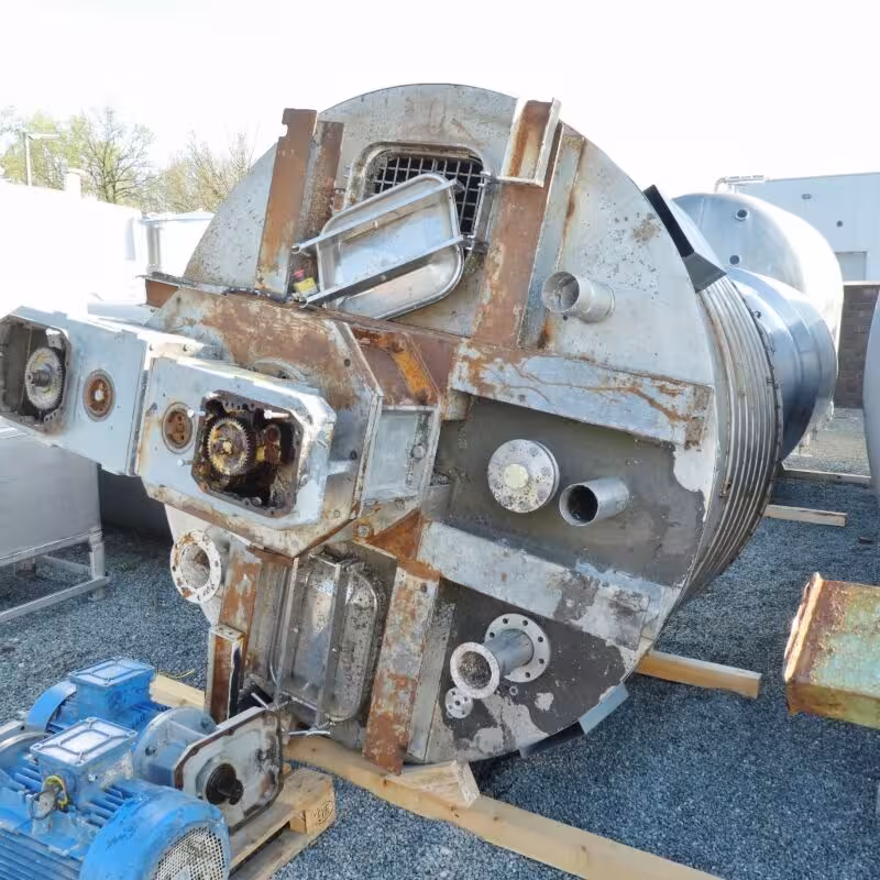 6000 Liter heiz-/kühlbarer Behälter aus V2A