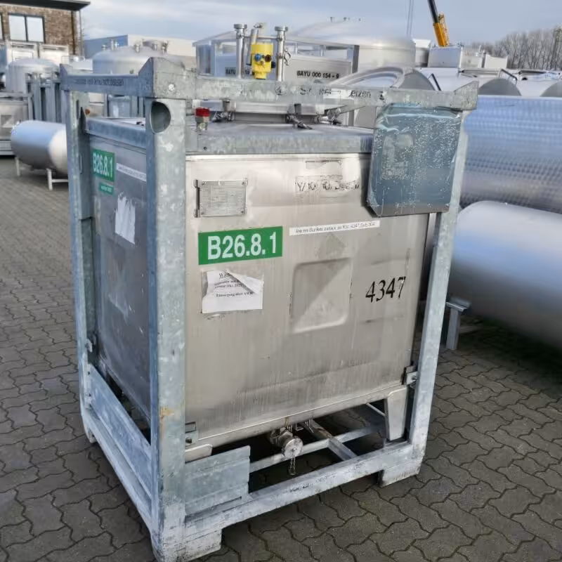1000 Liter IBC Container aus V2A