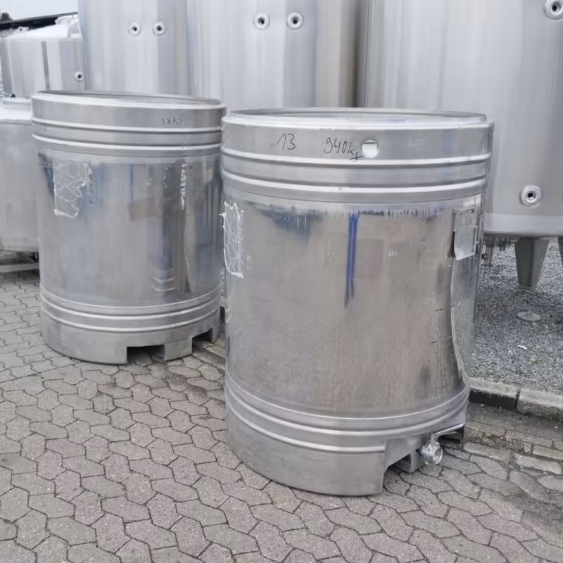 1000 Liter Rundcontainer aus V2A
