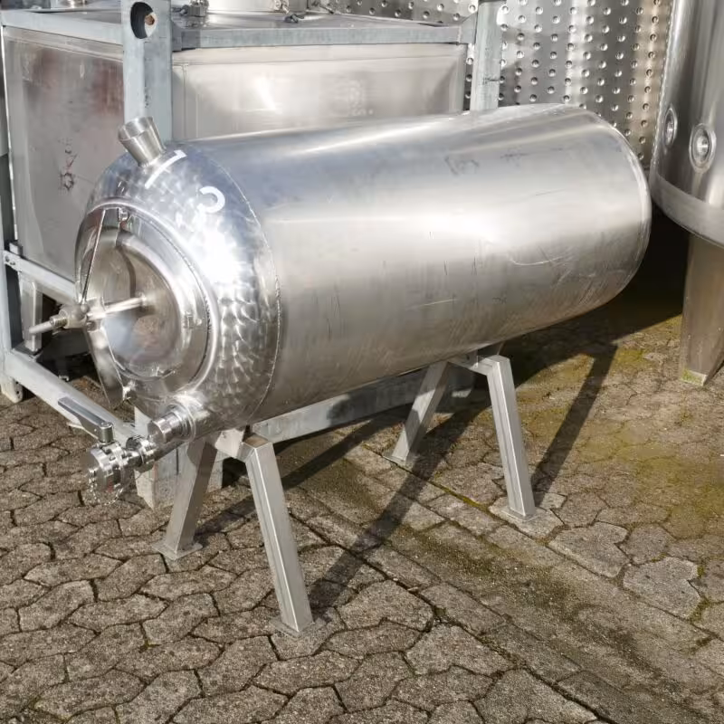350 Liter horizontal tank, Aisi 304