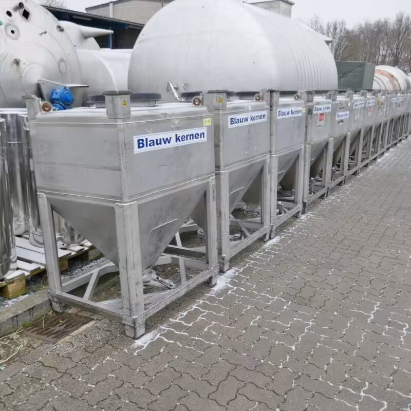 650 Liter Konuscontainer aus V2A