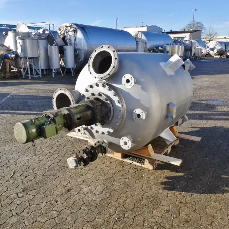 2765 Liter heiz-/kühlbarer Druckbehälter aus V4A