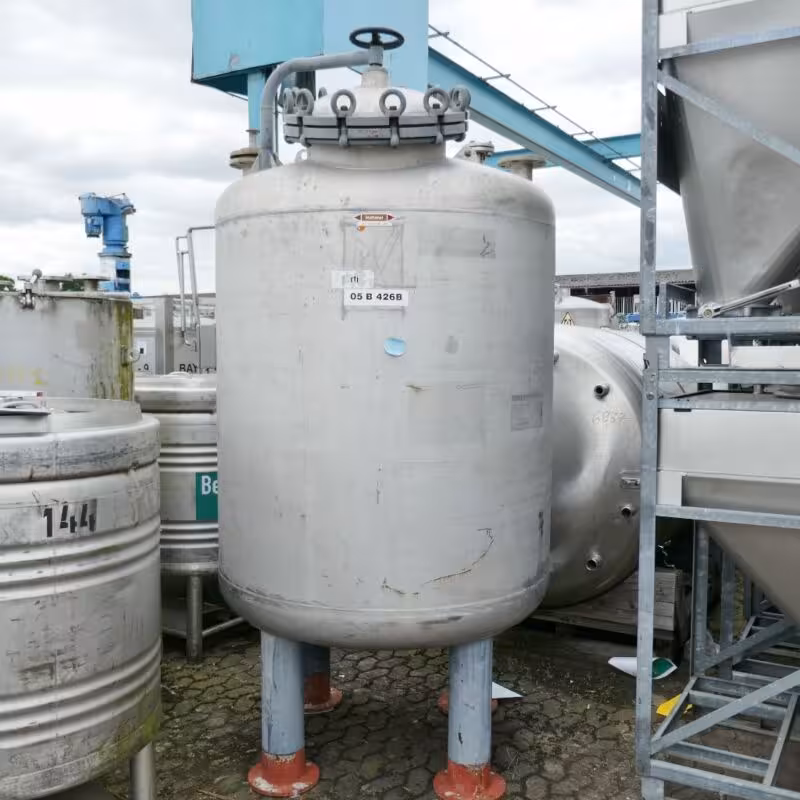 2500 liter tank, Aisi 316