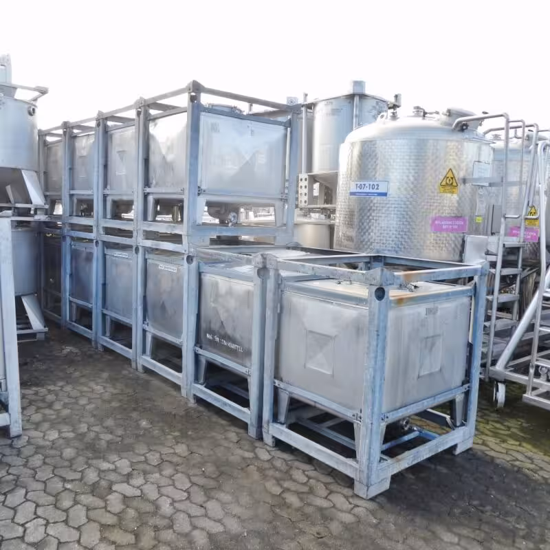 800 Liter Container für Lebensmittel aus V2A
