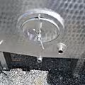 10460 Liter heiz-/kühlbarer kubischer Lagertank aus V2A mit 2 inneren Kühlplatten