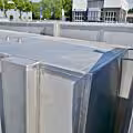 12220 liter heat-/coolable cubic storage tank, Aisi 304 with 2 internal cooling plates