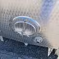 12220 liter heat-/coolable cubic storage tank, Aisi 304 with 2 internal cooling plates