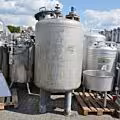 1813 liter pressure vessel, Aisi 316 with agitator flange