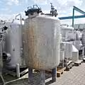 1813 liter pressure vessel, Aisi 316 with agitator flange