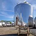 Brand new 1280 liter heat-/coolable pressure tank, AISI 316